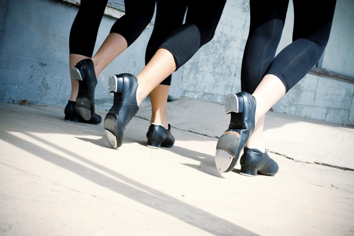 a dancers wearing tap shoes