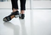 dancer wearing tap shoes