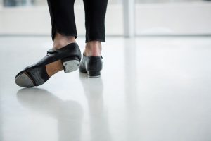 dancer wearing tap shoes