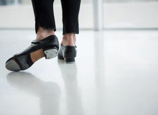 dancer wearing tap shoes