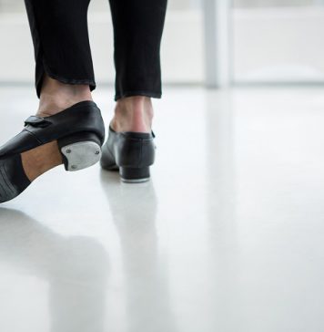 dancer wearing tap shoes