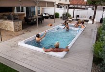 swim spa in your home, garden