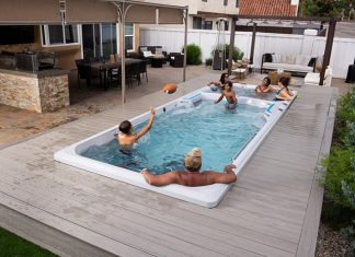 swim spa in your home, garden